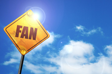 fan, 3D rendering, traffic sign