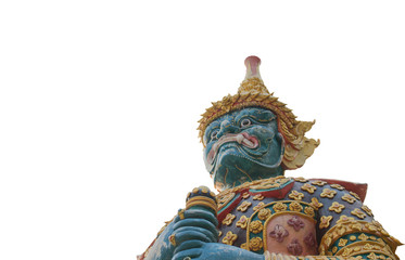 Giant Statue isolate on white.