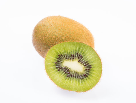 kiwi fruit on white background