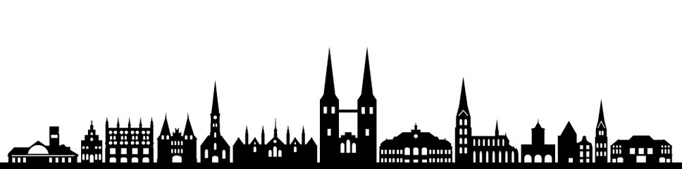 Obraz premium Skyline Lübeck