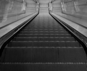 Abstract composition of an elevator in Black and White