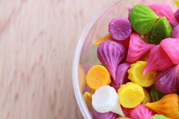 Khanom Thail Aalaw candy colorful