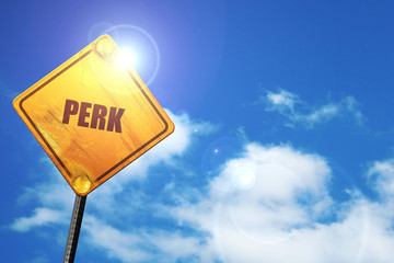 perk, 3D rendering, traffic sign