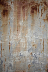 Old rusty sheet of iron close up abstract texture background