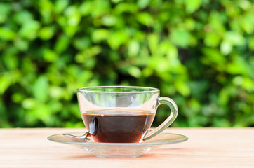 Black coffee cup