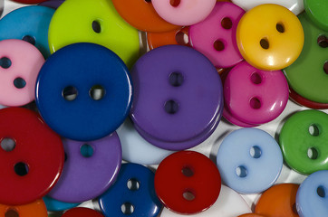 A lot of round and colorful buttons