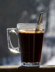 coffee in glass