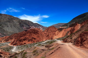 Color desert in Argentina