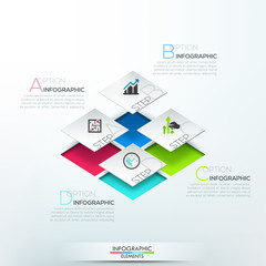 Modern infographics options banner