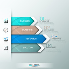 Modern infographics options banner