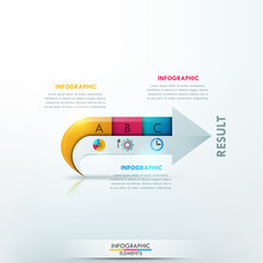 Modern infographics options banner