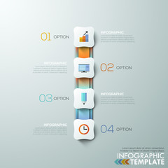 Modern infographics options banner.