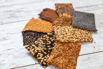  baked thin healthy seed crackers