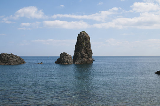 Zyklopeninseln, Aci Trezza, Catania, Sizilien, Italien