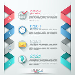 Modern infographics options banner