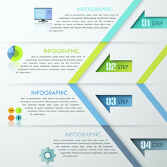 Modern Infographic Numbered Template