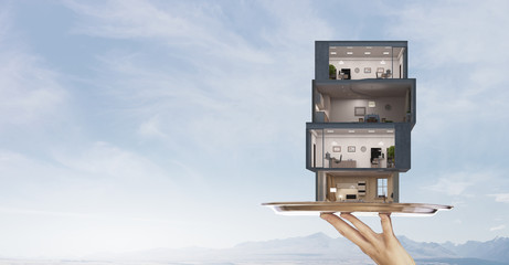 Your dream house design    . Mixed media