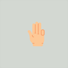 gestures icon flat design