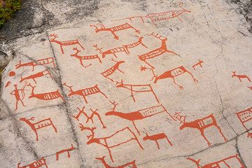 Ancient rock carving. The rock art Of Alta in Norway. © Tomasz Wozniak