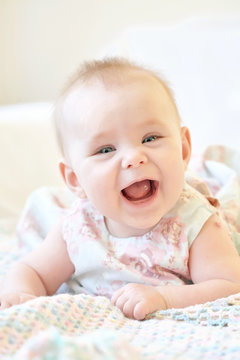 Cute smiling baby girl