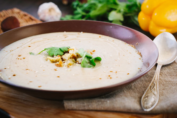 Chestnut cream soup