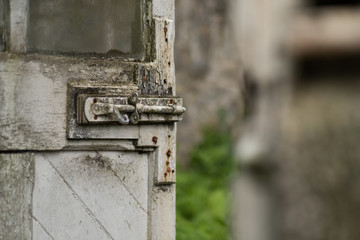 The old door opened
