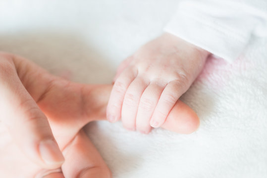 Baby hand detail