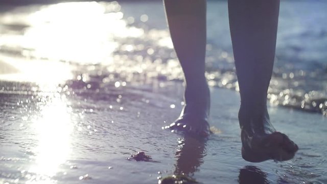 The Legs cut Through the Water