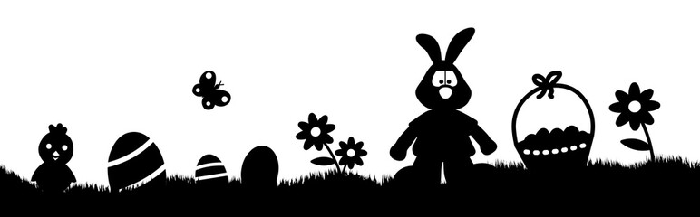 pâques lapin œufs poussin