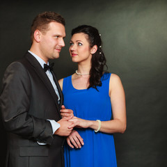 Man and woman in handcuffs, no freedom