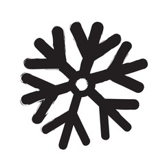 Obraz premium Snowflake icon vector illustration