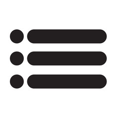 Bulleted list icon vector illustration