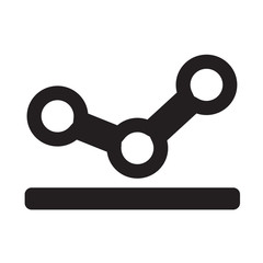 Simple diagram graph icon vector illustration
