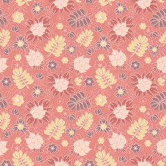 Seamless Floral Background Vector