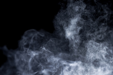 Smoke on black background