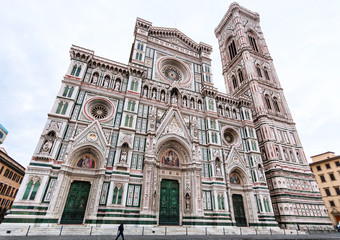 Florence Duomo and campanile in morning