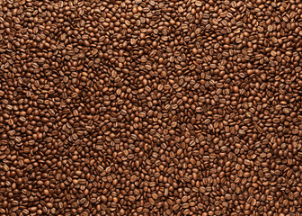 Roasted coffee beans texture