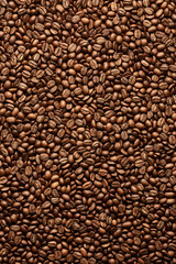 Roasted coffee beans background