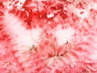 abstract pink pattern on silk batik