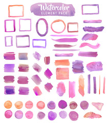 Watercolor element pack