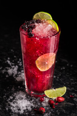 Briar and blackberry cocktail