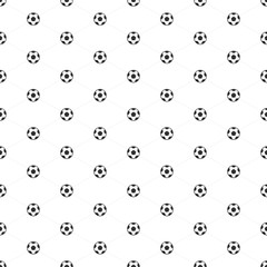Soccer ball seamless pattern.