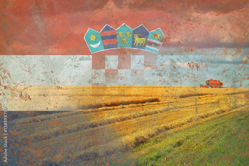 Canvas Prints Croatia agriculture, harvesting crops