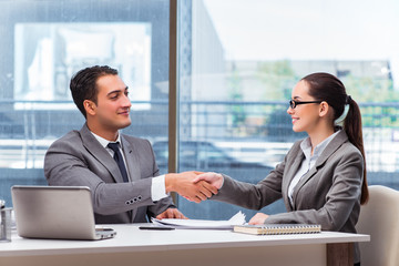 Businesspeople having discussion in the office