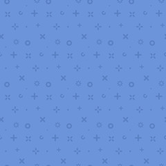 Vector illustration of seamless pattern with yellow icons in flat line style.