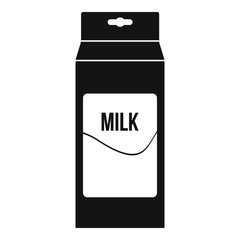 Milk icon, simple style