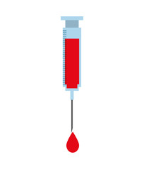 blood donation syringe icon vector illustration design