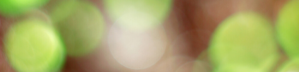 Natural blurred spring and summer bokeh, border design panoramic banner 