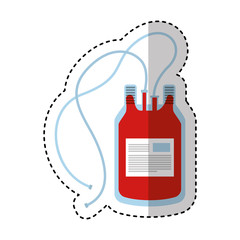 blood donation bag icon vector illustration design