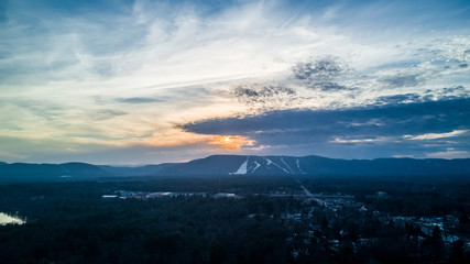 sunset over West Mt, NY